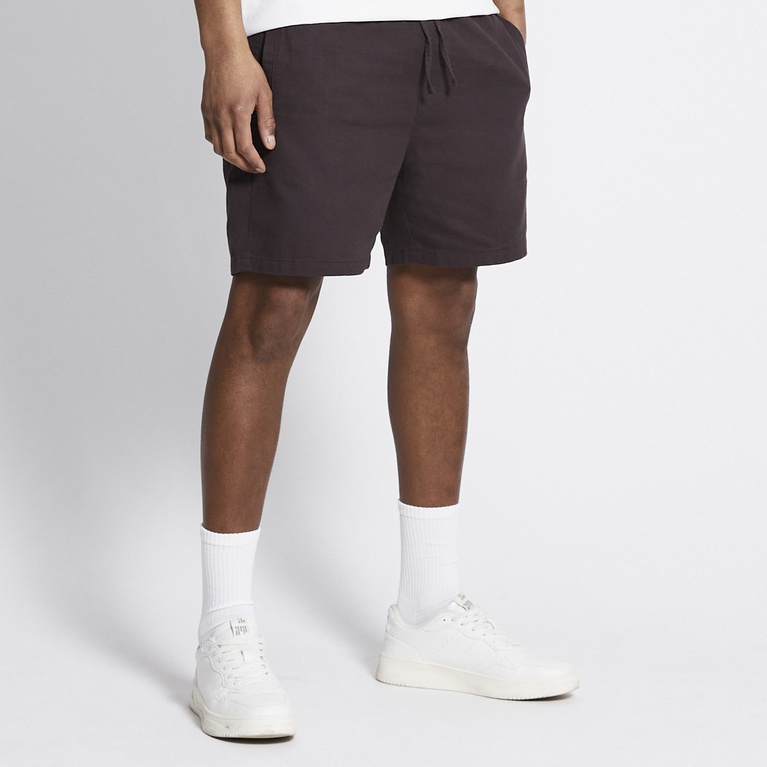 Linen blend shorts "August" Brown